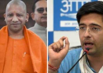 आप, दिल्ली सरकार, योगी, यूपी पुलिस, फेक न्यूज, राघव चड्ढा