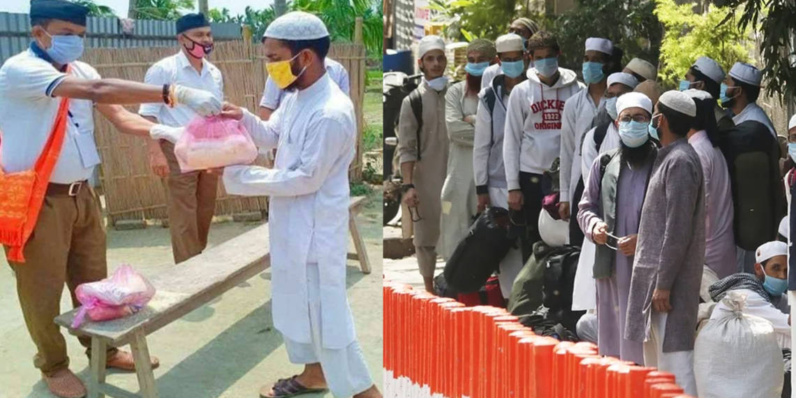 RSS, तबलीगी, जिहादी, मुस्लिम, हिंदू, कोरोना