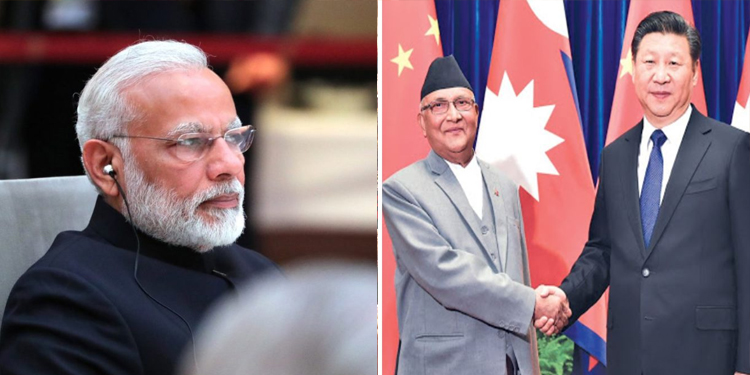 चीन, नेपाल, भारत, कोरोना, विवाद
