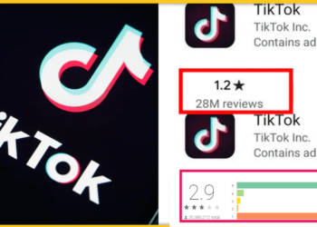 Tiktok, गूगल, रेटिंग्स, रेटिंग, यूट्यूब,