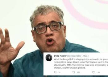 दीप हलदार ने TMC के गुंडों के रेप करने पर सवाल उठाया, अब TMC उनकी जान के पीछे पड़ गयी है