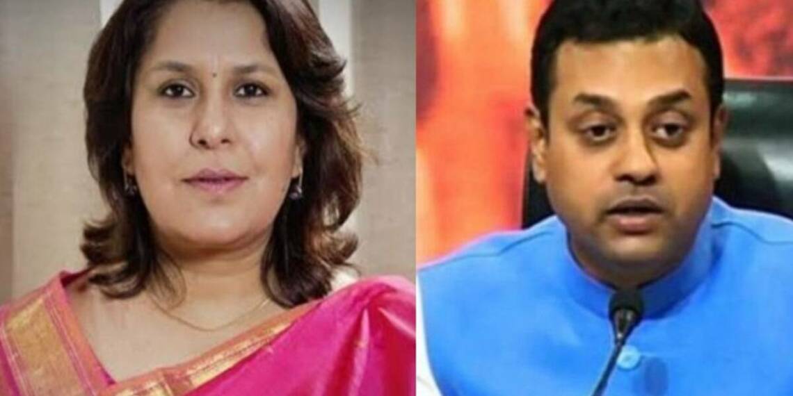 सुप्रिया श्रीनेत संबित पात्रा (नाली का कीड़ा) Controversy