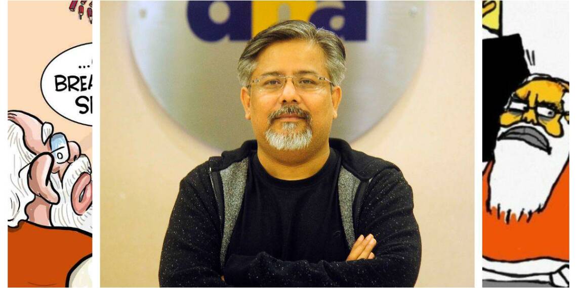 मोदी-विरोधी, विवादित कार्टून छापने वाले कुख्यात Cartoonist मंजुल को News18 से निकाला गया