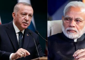 साइप्रस तुर्की विवाद पर मोदी मीटिंग करते हुए