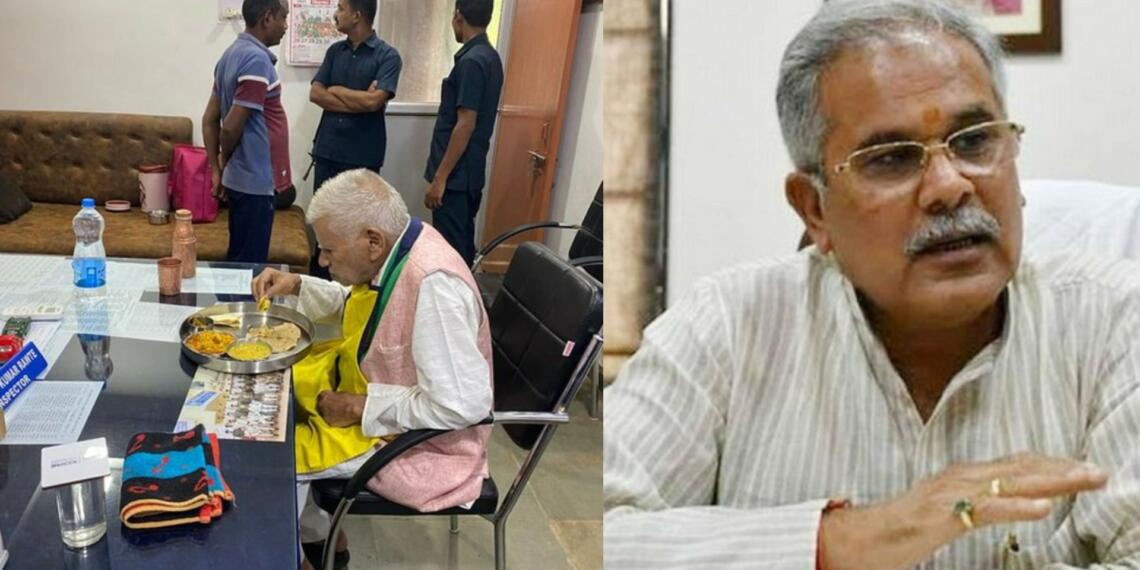 भूपेश बघेल के पिता की गिरफ्तारी