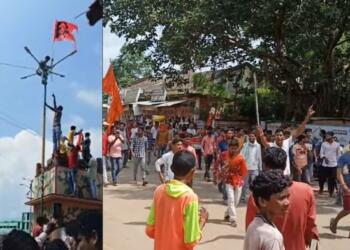 कवर्धा में भगवा फाड़ने पर बढ़ी थी तनातनी, लेकिन मीडिया ने सच दिखाना ज़रूरी नहीं समझा!