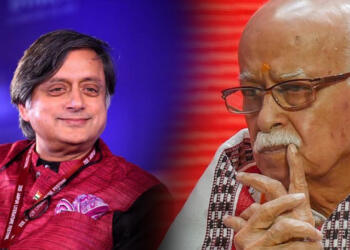 थरूर आडवाणी बधाई