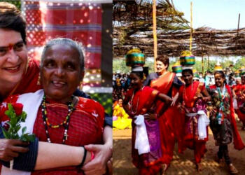 प्रियंका गांधी नृत्य