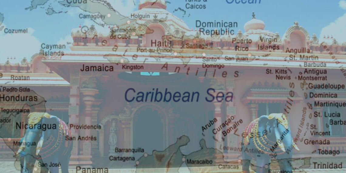 कैरिबियन द्वीप समूह का नक्शा