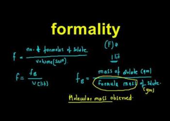 formality in chemistry