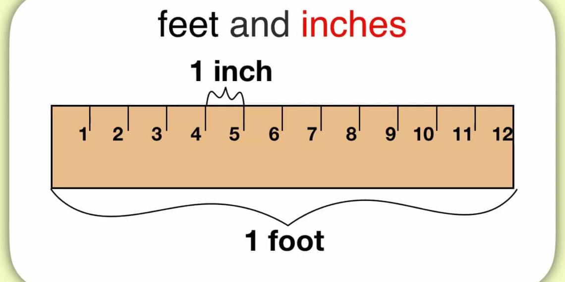 1 Foot में कितना inch होता हैं?