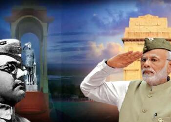 नेताजी सुभाष चंद्र बोस की मूर्ति