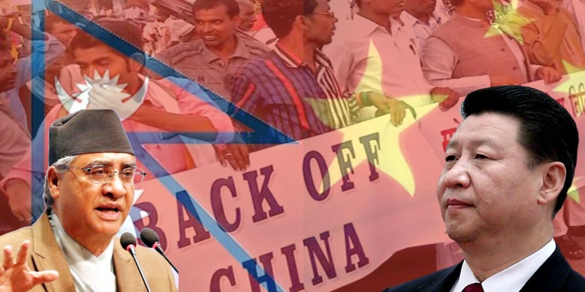 नेपाल चीन के खिलाफ