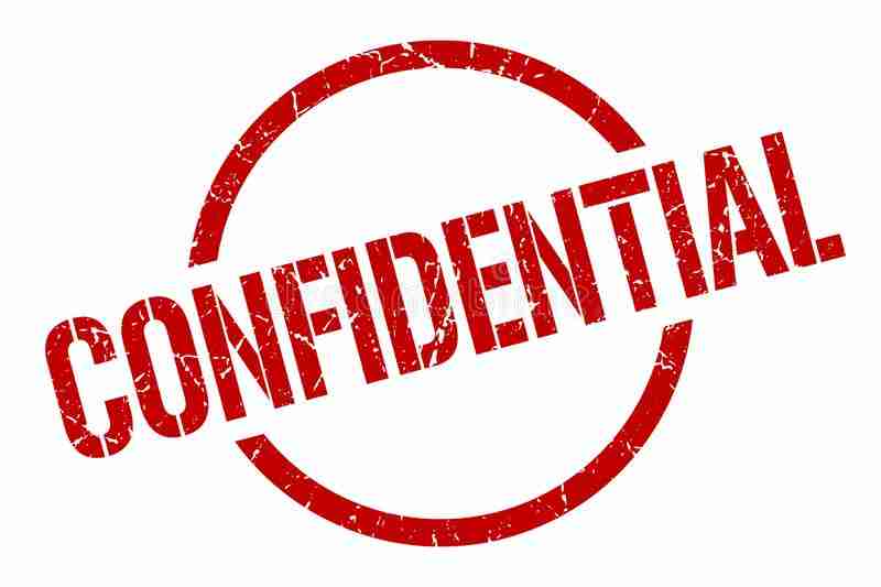 confidential stamp meaning in hindi
