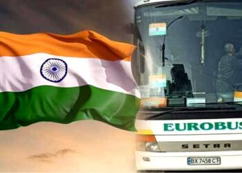 Indian Flag, Ukraine