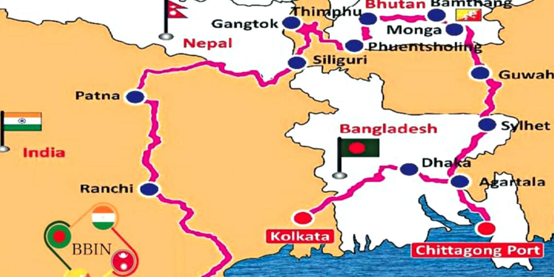 बीबीआईएन कॉरिडोर Map