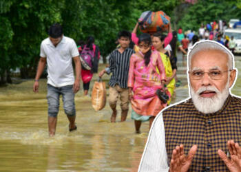 Assam Flood & modi