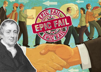 The Ricardo Theory of Comparative advantage and its grand failure