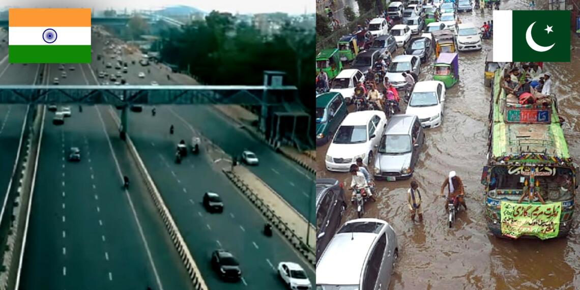 India vs pakistan roads