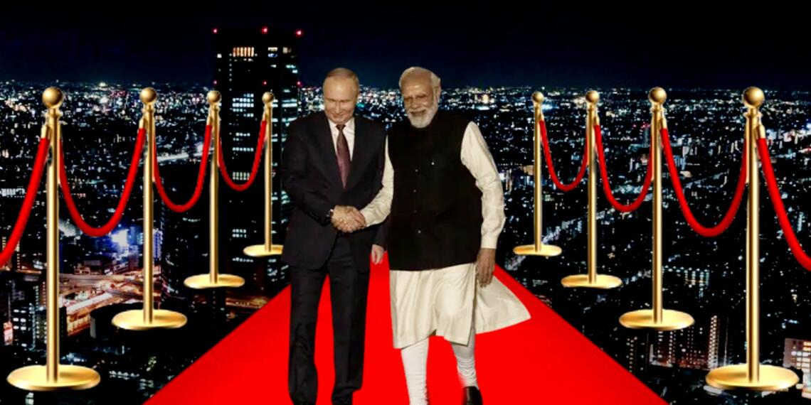 Modi with Putin
