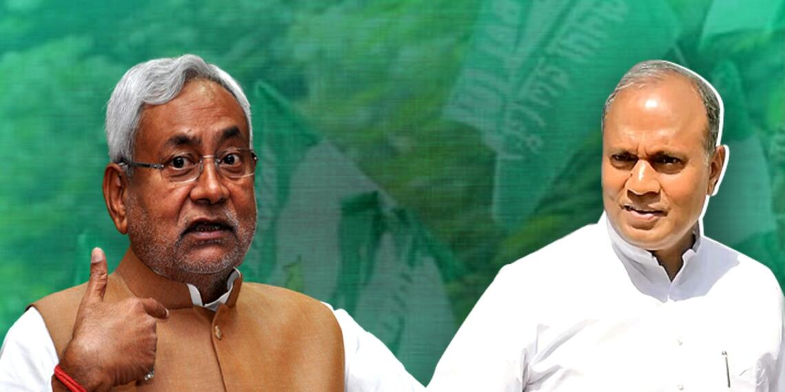 Nitish Kumar and RCP Singh