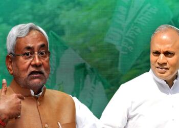 Nitish Kumar and RCP Singh