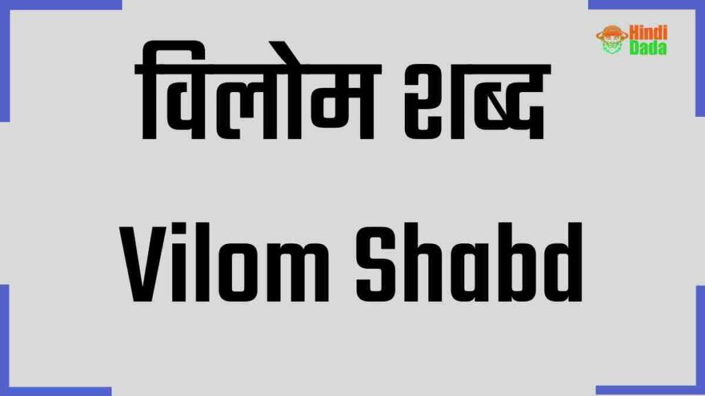 आधार का विलोम शब्द