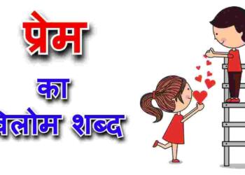 प्रेम का विलोम शब्द एंड वाक्य प्रयोग