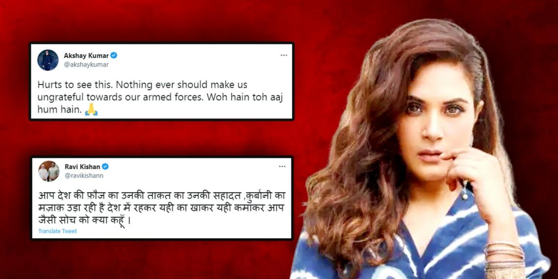 Richa Chadha Tweet - Insulting the Indian Army cost Richa Chaddha dearly, people are condemning it fiercely