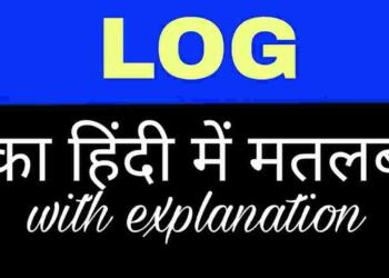 Log meaning in hindi