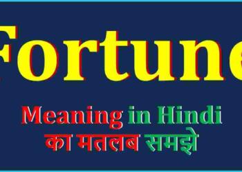 Fortune meaning in hindi