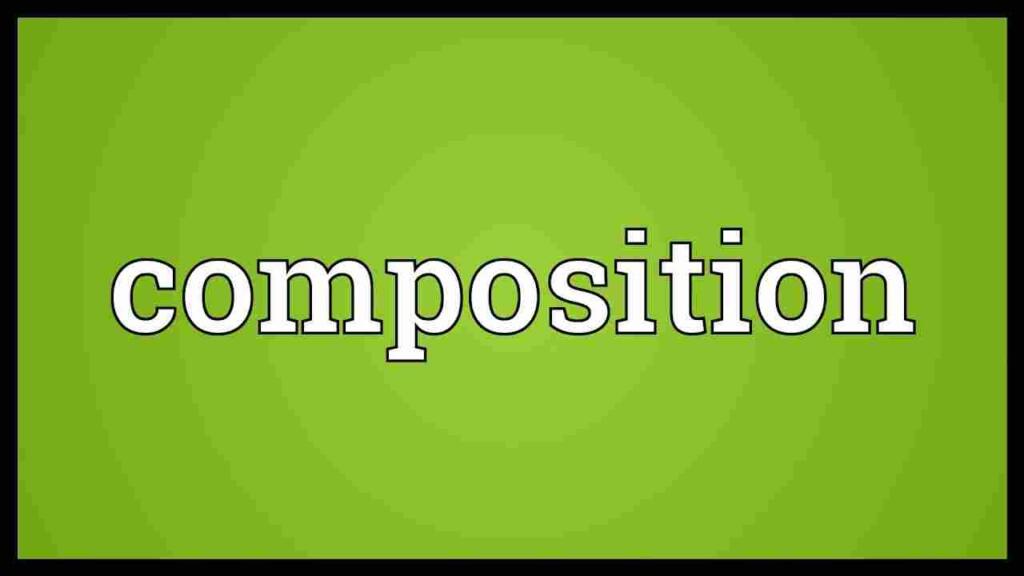 Composition meaning in hindi