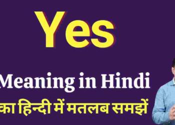 yes meaning in hindi