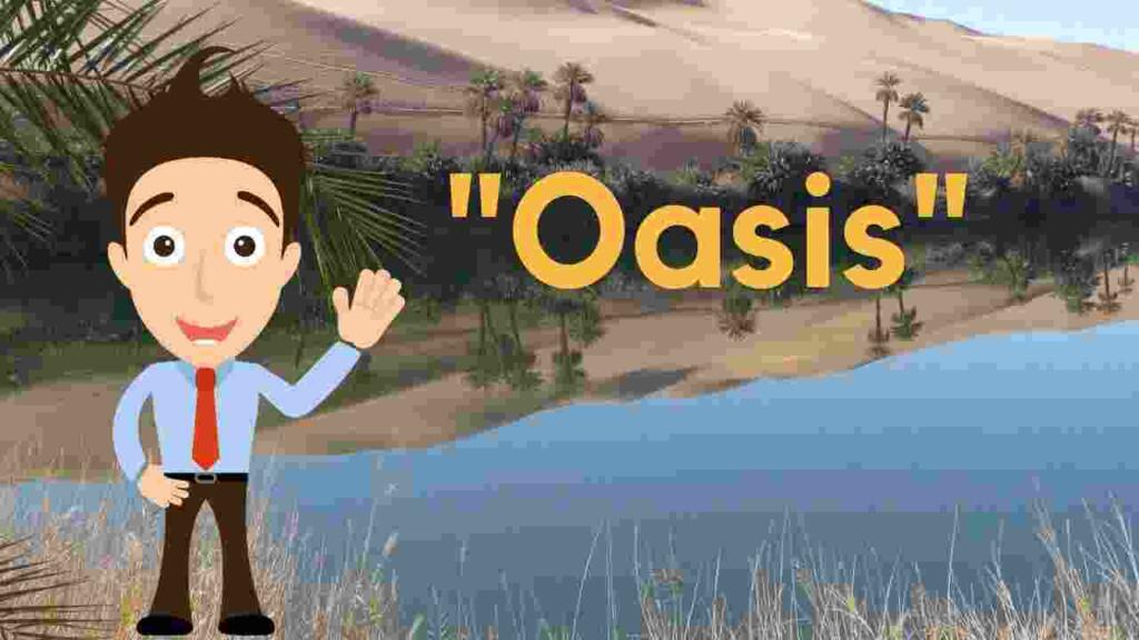 Oasis meaning in hindi