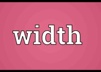 Width meaning in hindi