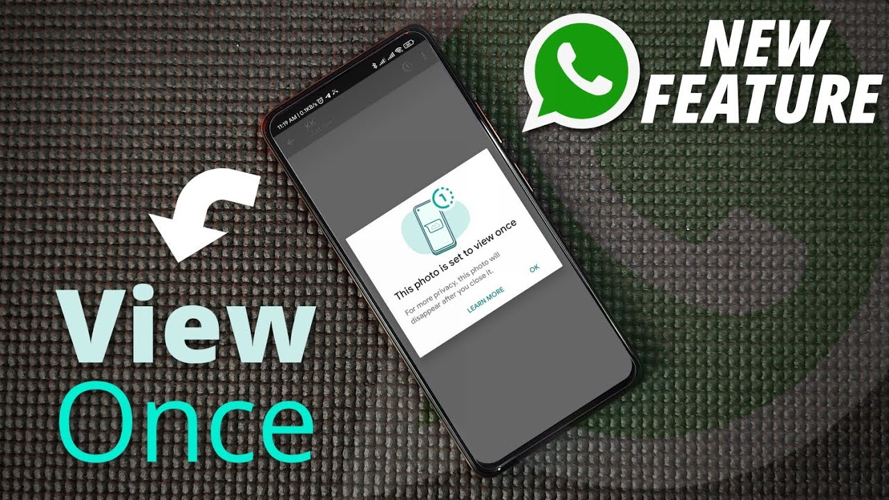 View Once Text feature