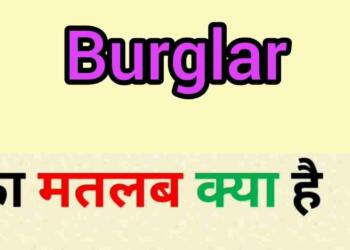 Burglar meaning in hindi