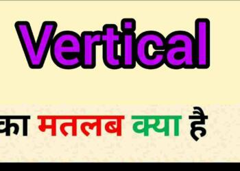 Vertical meaning in hindi