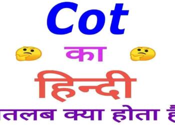 Cot meaning in hindi