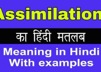 Assimilation meaning in hindi