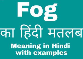 Fog meaning in hindi