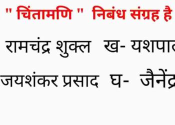 Chintamani ke lekhak kaun hai