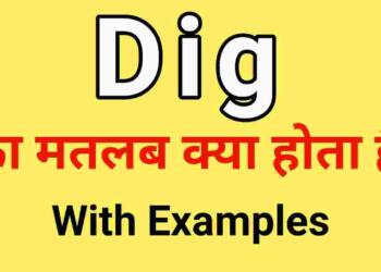 Dig meaning in hindi