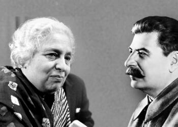 When Nehru's sister was talking in English and Stalin insulted her