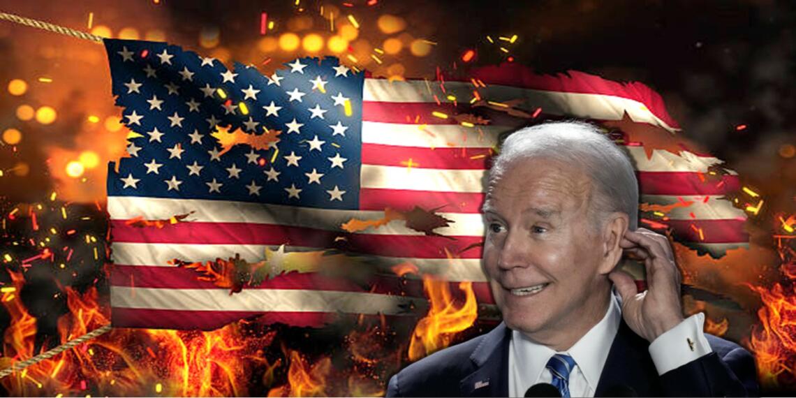 अमेरिका जलता रहा, और बाइडन टुनटुना बजाता रहा