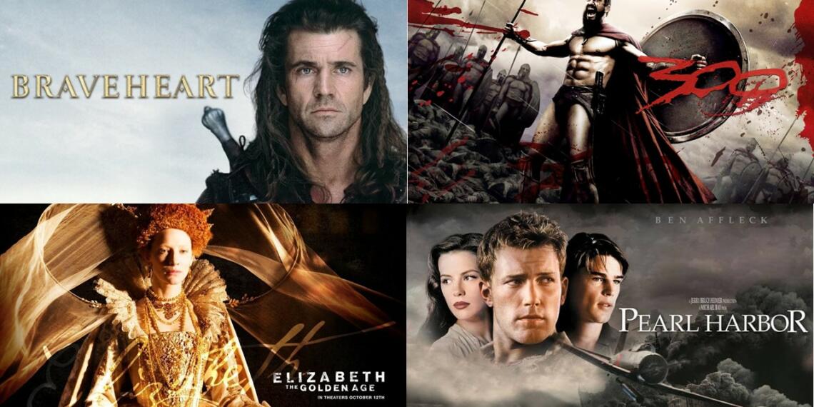 इतिहास की ७ सबसे अशुद्ध ऐतिहासिक फिल्में!