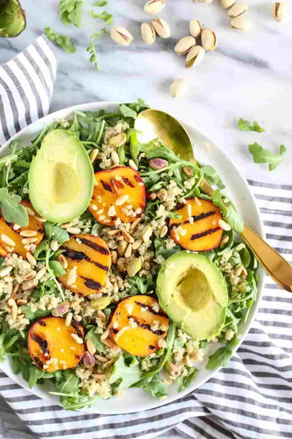Farro, Grilled Peach Salad-compressed