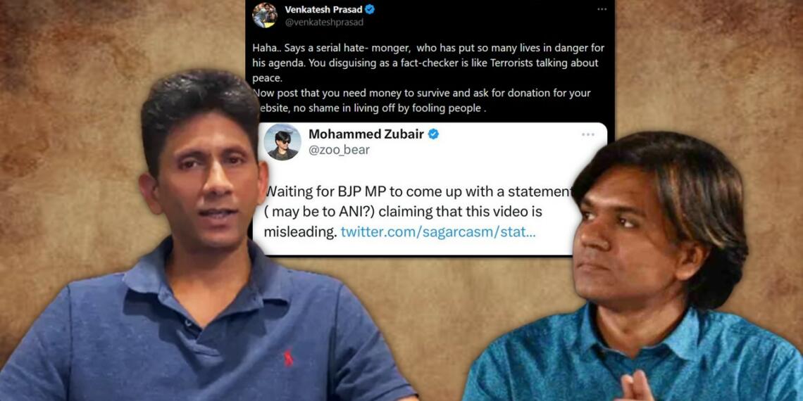 एक ट्वीट में किया मियां मोहम्मद ज़ुबैर को वेंकटेश प्रसाद ने क्लीन बोल्ड!