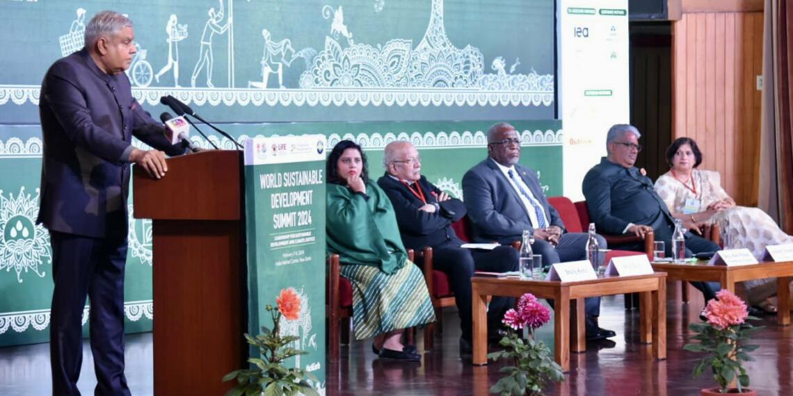 उप-राष्ट्रपति, उपराष्ट्रपति जगदीप धनखड़, विश्व सतत विकास शिखर सम्मेलन 2024,