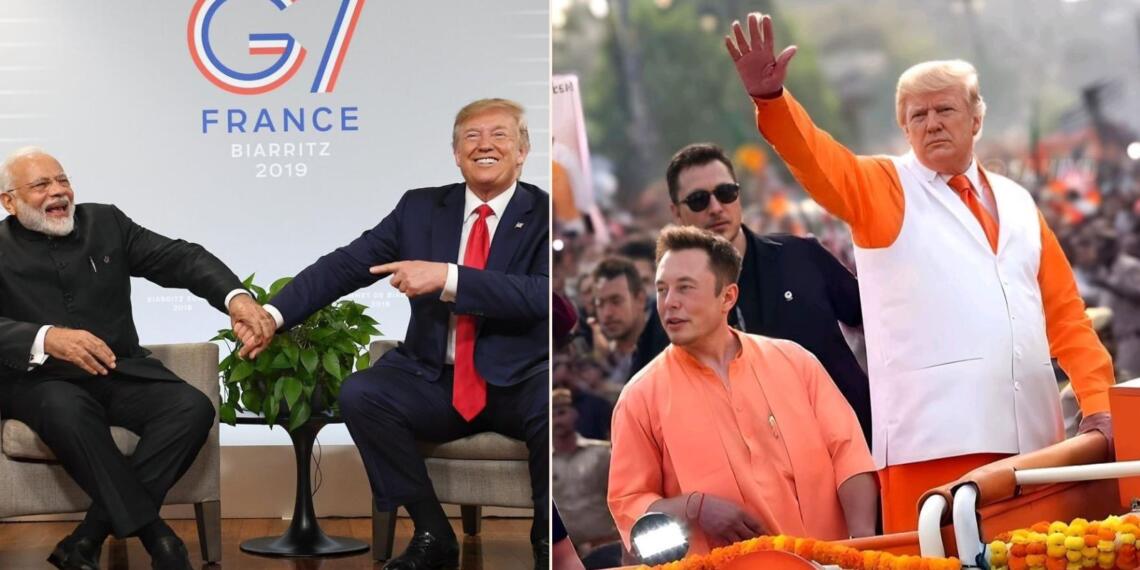 डोनाल्ड ट्रंप नरेंद्र मोदी